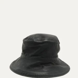 Chrome Heart Leather Bucket Hat
