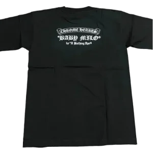 2009 Baby Milo Chrome Hearts Bape Shirt Black