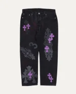 Buy Chrome Hearts Exclusive Cross Patch Stencil Jeans