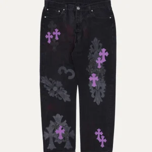 Buy Chrome Hearts Exclusive Cross Patch Stencil Jeans
