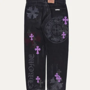 Buy Chrome Hearts Exclusive Cross Patch Stencil Jeans