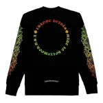 Chrome Hearts Gradient Flower Pattern Sweatshirt