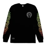 Chrome Hearts Gradient Flower Pattern Sweatshirt