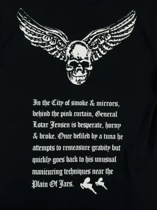 2007 Chrome Hearts Joe Foti Hand Horseman Skull Tee Black