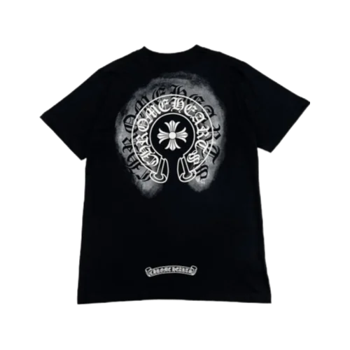 3D Chrome Hearts Horseshoe Logo T-Shirt 3D Chrome Hearts Horseshoe Logo T-Shirt