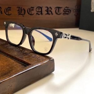 Chrome Hearts Black Frame Glasses