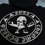 Chrome Hearts Circle Logo Zip Up Foti Skeleton Hoodie