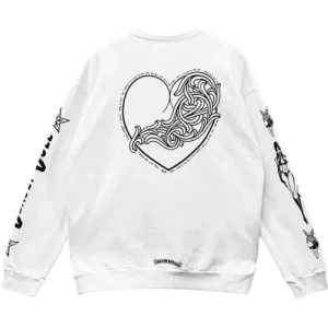 Chrome Hearts Deadly Doll Vine Heart Logo Sweatshirt