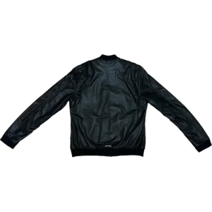 Chrome Hearts Leather Bomber Black Jacket