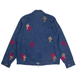Chrome Hearts Mixed Cross Patch Street Meat Blue Work Jacket