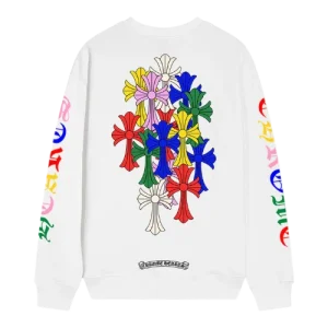 Chrome Hearts Multicolor Cross White Sweatshirt