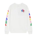 Chrome Hearts Multicolor Cross White Sweatshirt