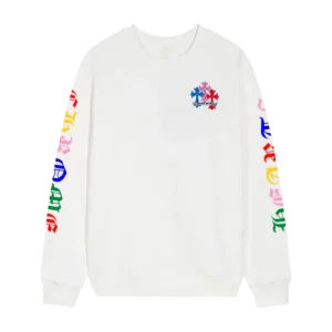 Chrome Hearts Multicolor Cross White Sweatshirt