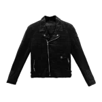 Chrome Hearts Quilted Black Leather Jacket