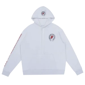Chrome Hearts Rolling Stones White Hoodie