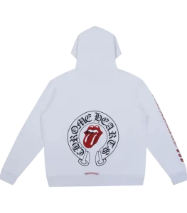 Chrome Hearts Rolling Stones White Hoodie